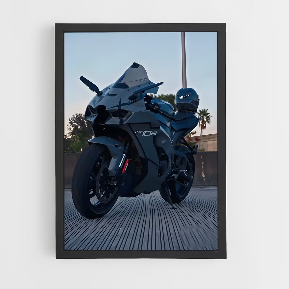 Poster Moto Futuriste (vue 2)